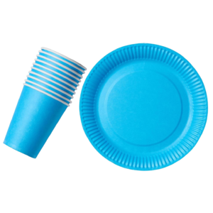 Set de Vaso + Plato de Cartón