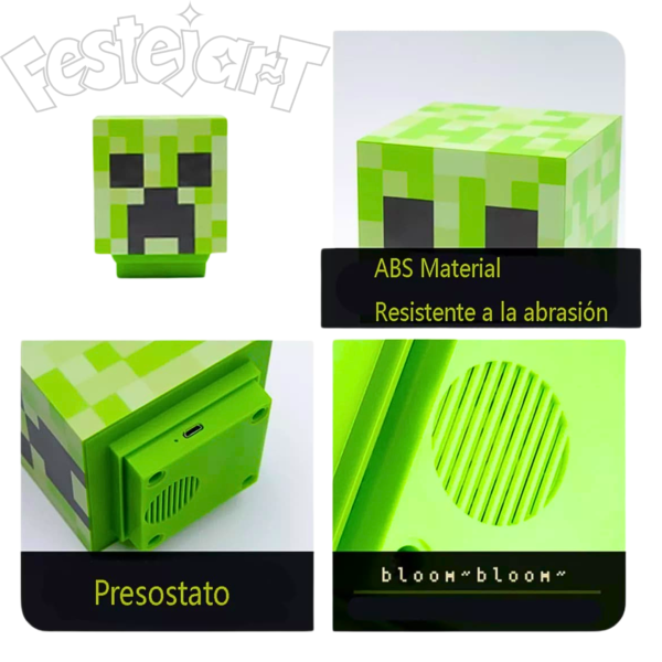 Lámpara MINECRAFT Creeper - Imagen 8